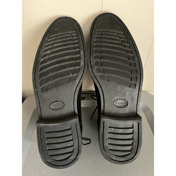 Studio Belvedere Black Leather Dress Shoes Men's Size 10.5 D‎ Duke Oxford - Picture 7 of 10